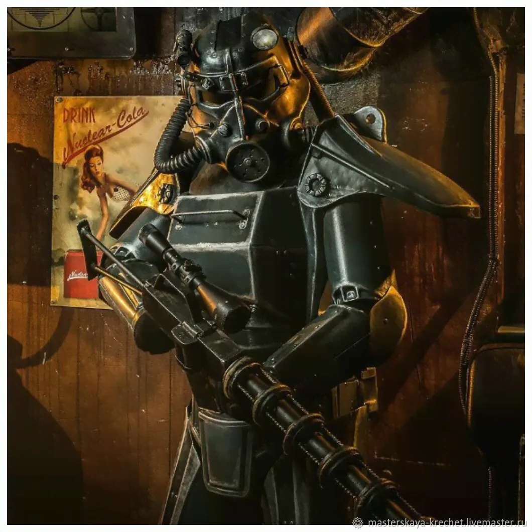 Fallout cosplay Фолаут косплей энергетическая броня т45д t45d доспех-0
