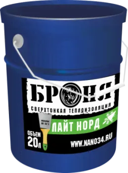 Броня Лайт Норд, тепло-звукоизоляционное покрытие, 20 л.