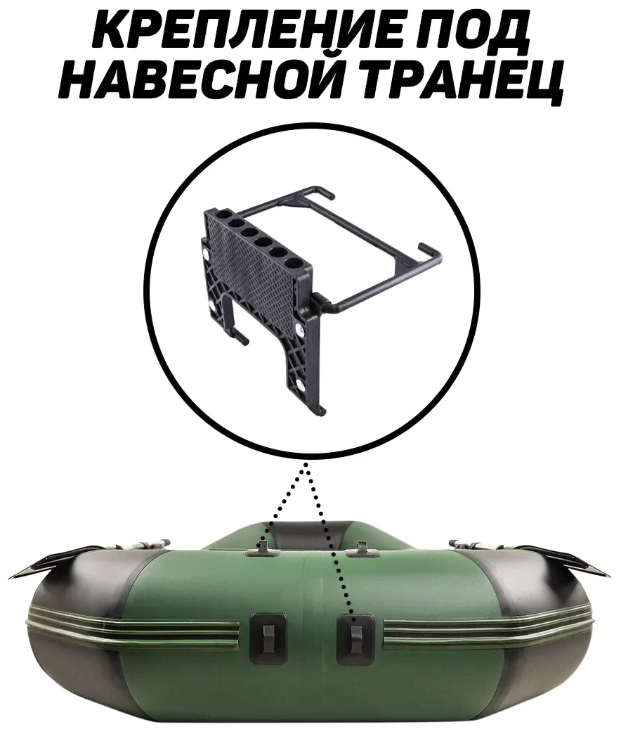 Aqua-Storm Надувная лодка пвх Броня-280М с усилением зелёный/чёрный надувные лодки