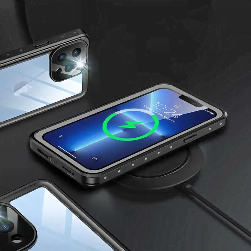 Броня 360 Alogy Водонепроницаемый чехол IP68 для Apple iPhone 13 Pro-0