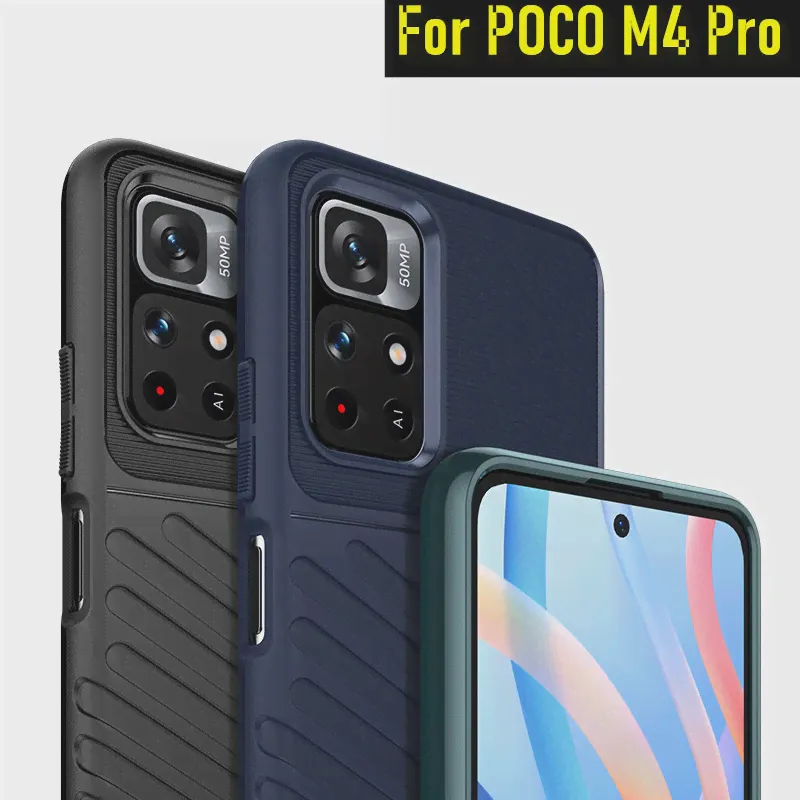Для Xiaomi Poco M4 Pro 5G Чехол Xiaomi Poco F3 F2 X3 M3 M4 Pro 5G Чехол Броня Противоударный Чехол из ТПУ для телефона Xiaomi Poco M4 Pro