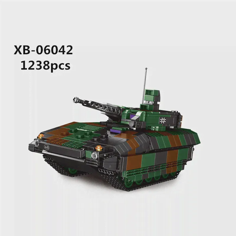 Военный Леопардовый Танк Броня автомобиль Panzerhaubitze 2000 блок Xingbao набор Moc модель войны строительные кирпичные игрушки для детей (art.: 3920b8bcf72b0)-4