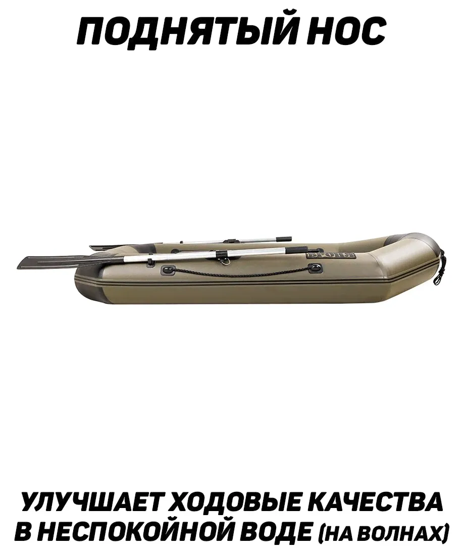 Sun Marine Лодка пвх Броня 220 Хаки надувные лодки-4