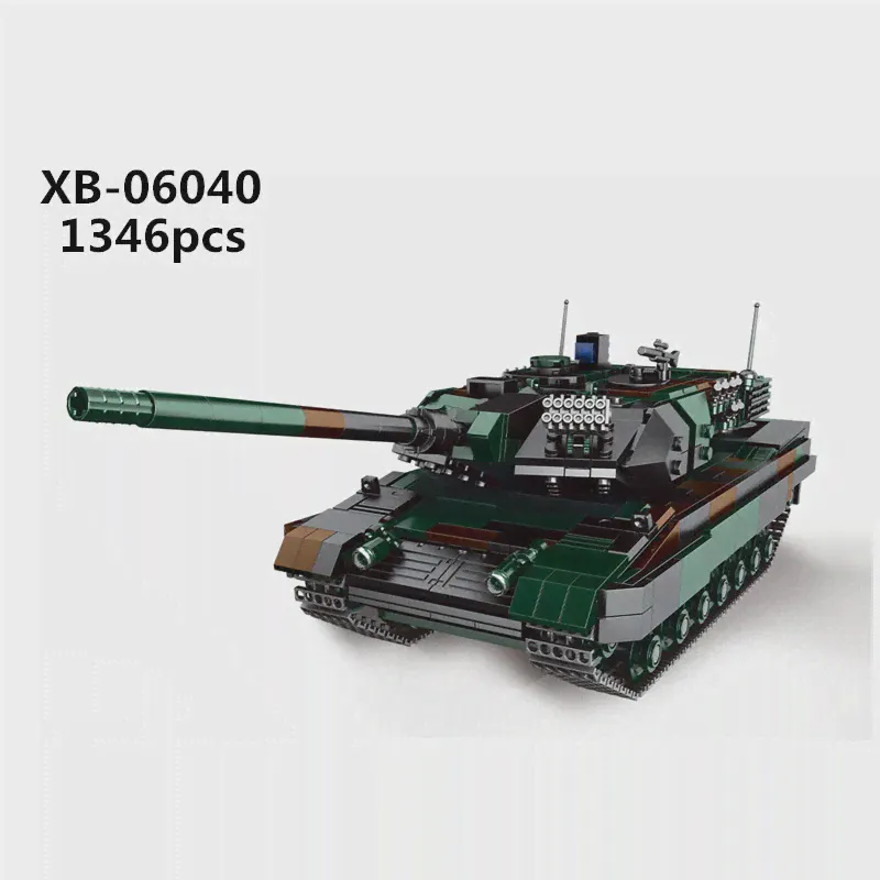 Военный Леопардовый Танк Броня автомобиль Panzerhaubitze 2000 блок Xingbao набор Moc модель войны строительные кирпичные игрушки для детей (art.: 3920b8bcf72b0)-3