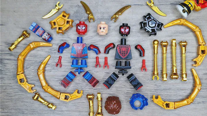 LEGO MARVEL MILES MORALES & SPIDERMAN MINIFIGURES WITH MECHANICAL ARMS.😮 UNOFFICIAL LEGO