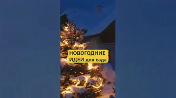 🎄❄️ПРОСТЫЕ идеи НОВОГОДНЕГО оформления сада