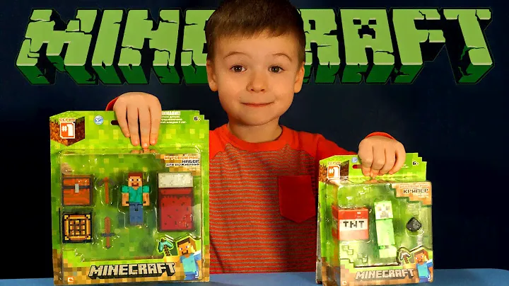 Игрушки Майнкрафт. Стив - набор для выживания и Крипер. Minecraft Toys - Creeper and Steve