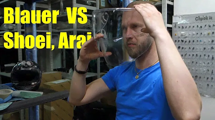Новый способ восстановления визоров мотошлемов Blauer, Arai и Shoei с помощью химии и атомайзера