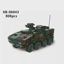 Военный Леопардовый Танк Броня автомобиль Panzerhaubitze 2000 блок Xingbao набор Moc модель войны строительные кирпичные игрушки для детей (art.: 3920b8bcf72b0)