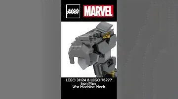 LEGO 31124 & LEGO MARVEL 76277 Iron Man War Machine Mech
