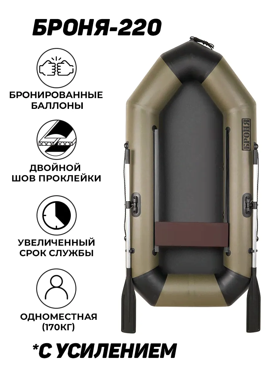 Броня Лодка, 220 см,-0