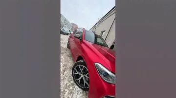 Оклейка кузова BMW X5 красной матовой пленкой с эффектом хрома, покраска заднего диффузора и насадок
