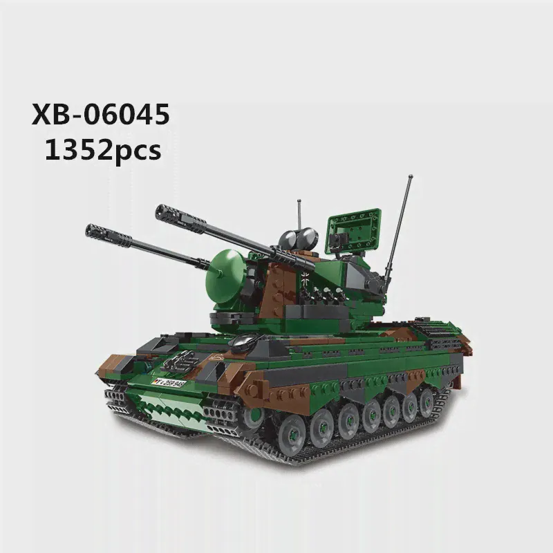 Военный Леопардовый Танк Броня автомобиль Panzerhaubitze 2000 блок Xingbao набор Moc модель войны строительные кирпичные игрушки для детей (art.: 3920b8bcf72b0)