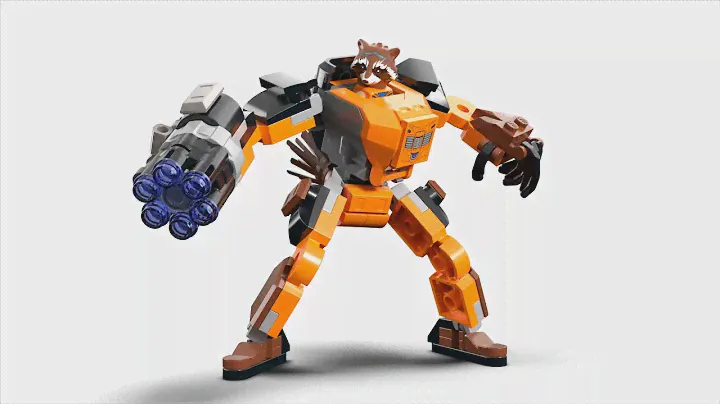 LEGO ЛЕГО Marvel Super Heroes Робоброня Енота Ракеты 76243
