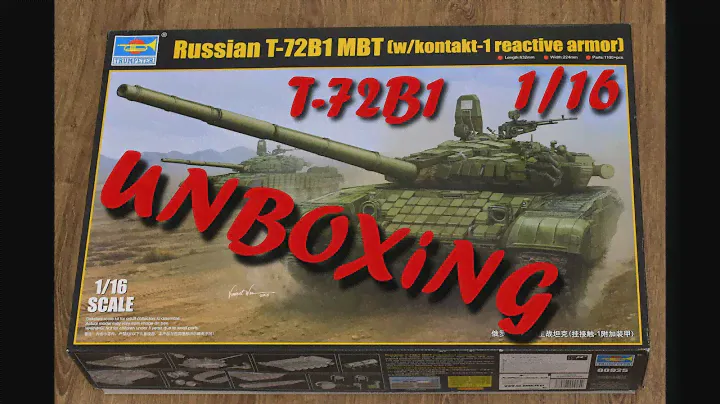 1/16 Trumpeter T-72B1 with kontakt-1 UNBOXING